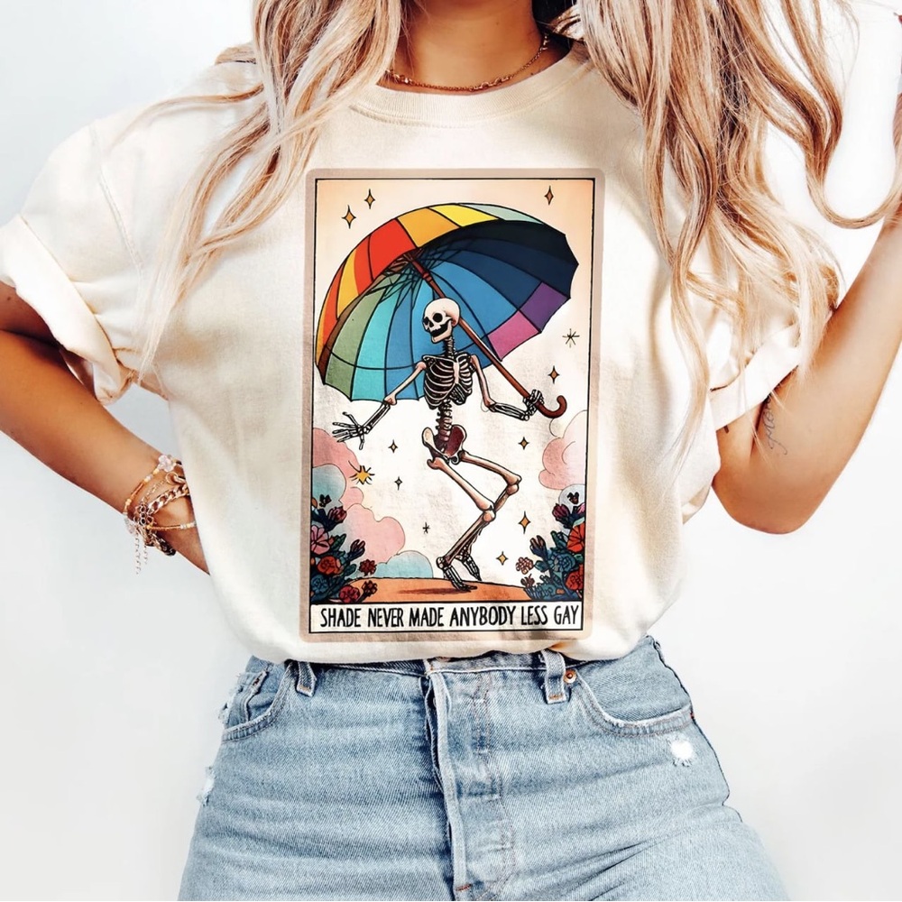 Rainbow Skeleton Tee